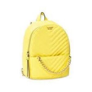 Victoria’s Secret Yellow Quilted Backpack